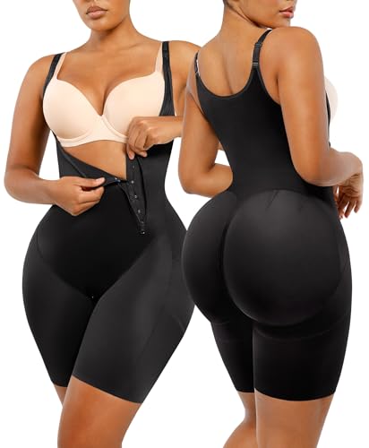 SHAPELLX Shapewear for Women Tummy Control Butt Lifting Bodysuit Fajas Colombianas Open Bust Body Shaper Compression Garment