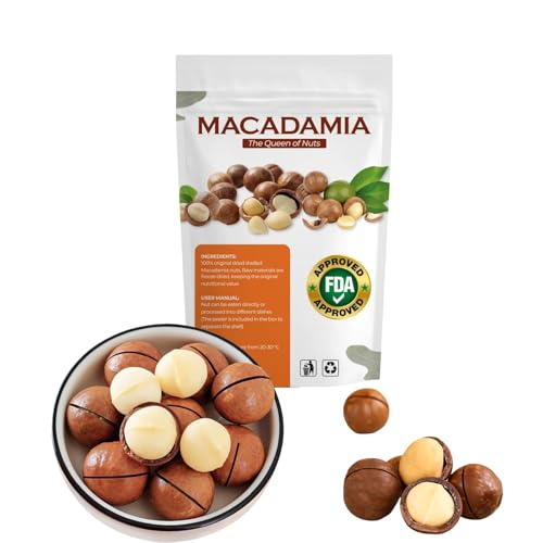 オーストラリア産 マカダミアナッツ 200g*3 (約60?66粒) MACADAMIA NUT マカデミアナッツ プレミアム品質 自然派ナッツ ヘルシーおやつ 無塩 無油 無添加 チャック付き保存袋 (専用ピン付き殻割り楽々) (200g*3 (約60?