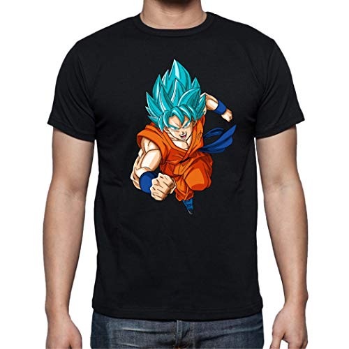 the Fan Tee Camiseta de Hombre Dragon Ball Goku Vegeta Bolas de Dragon Super Saiyan 072 L