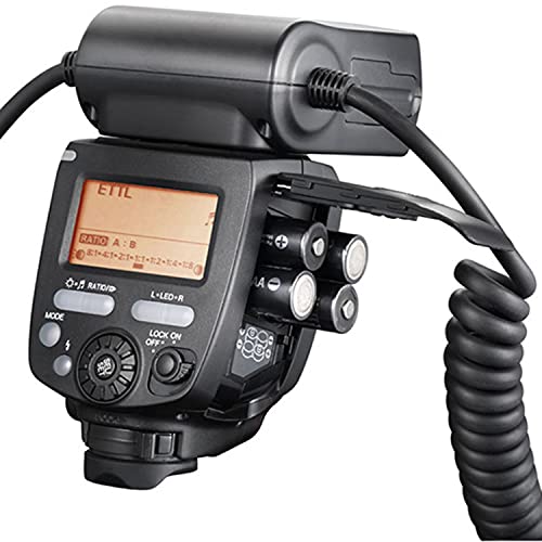 Yongnuo Yn-24Ex Macro Ring Flash Speedlite With 2 Flash Head 4 Adapter Rings For Canon, With Microfiber Cloth #TOP3