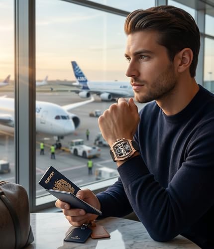 Image of V2A Impact-KUBIX 5410 Analog-Digital Watch for Men | Trendy Tonneau Shape | Bold Fashion Performance Watch with 3 Time Zones, Countdown, 50M Water Resistance, Alarm & Stopwatch