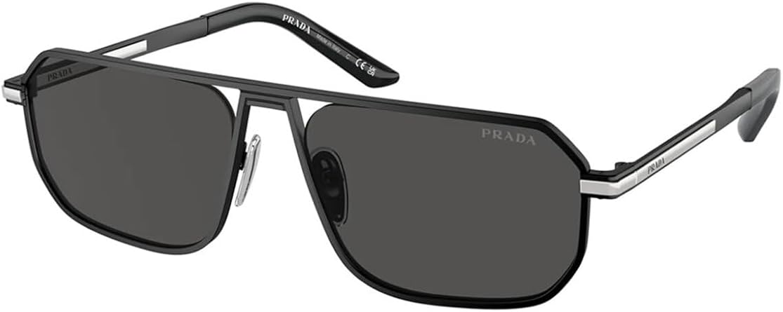 Prada Sunglasses PR A 53 S 1BO5S0 Matte Black Dark Grey