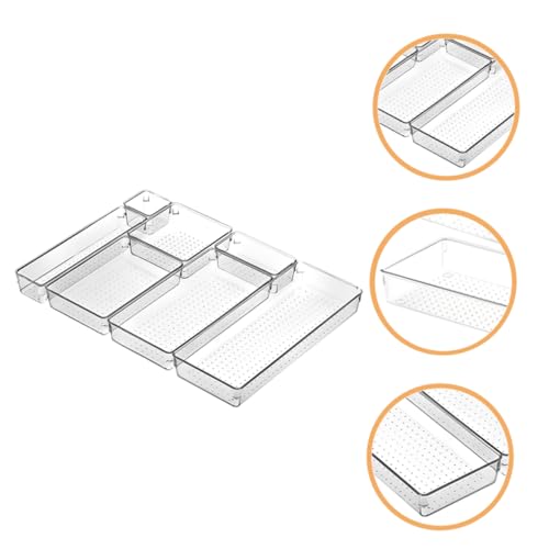 Bacs de rangement transparents empilables et modulables VOSAREA