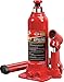 BIG RED T90403B Torin Hydraulic Welded Bottle Jack, 4 Ton (8,000 lb) Capacity, Red