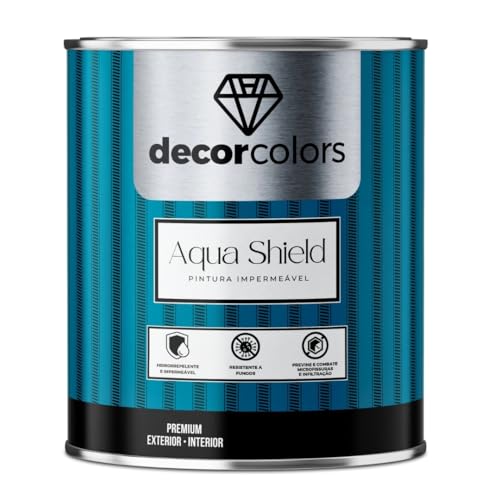 DECOR COLORS Tinta Aqua Shield Pintura Impermeável 4,3 kg - Decor Colors (Branca)