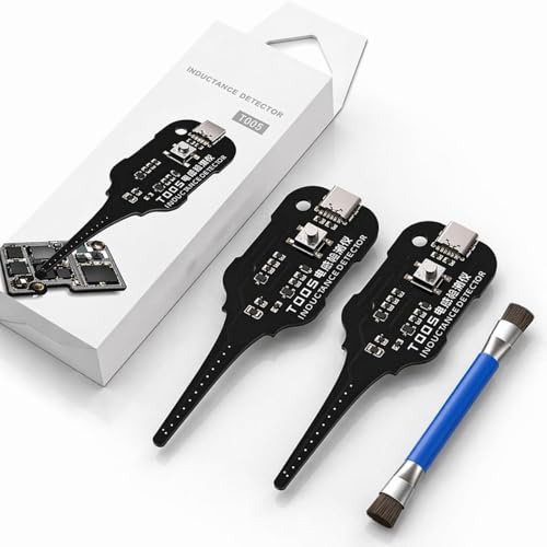 2PCS Type-C Inductance Tester Motherboard Coil Tester Electronic Circuit Board Inductor Detector for PC & Phone Repair Electromagnetic Induction Quick Fault Check Tool for Motherboard Component