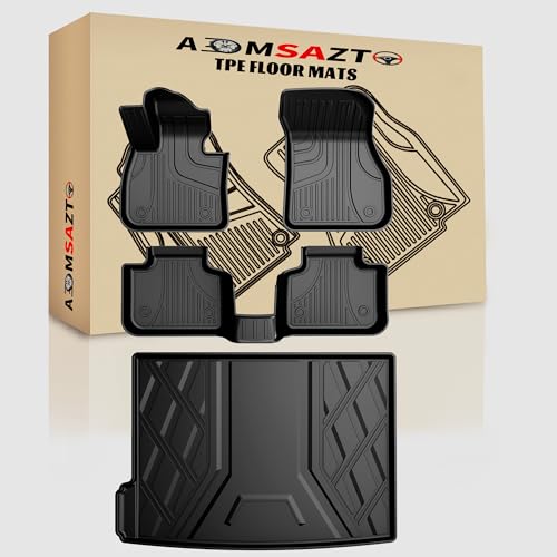 Original 2018-2023 X2 Floor Mats & Cargo Liner Trunk for BMW X2 (F39) | All Weather Floor Mats fit for 2018-2022 2023 BMW X2 28i M35i | Anti Skid Interior Accessories, Black