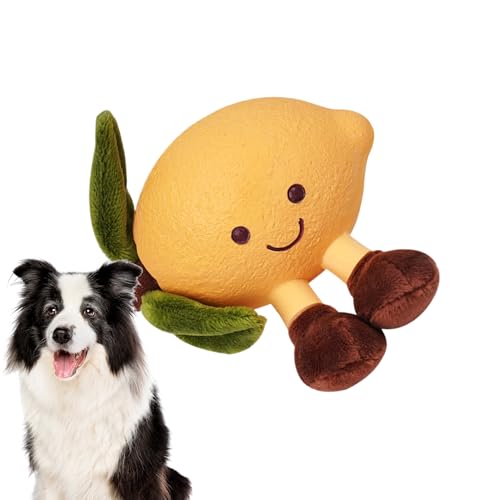 Proypiax Hundespielzeug Plüsch,Interaktive Frucht Hundekauspielzeuge mit Quietschfunktion | Interaktives Stopftier Für Mittelgroße Bis Große Hunde Welpen Geschenk Zu Weihnachten Geburtstag Zuhause