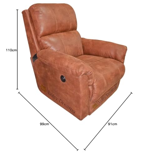 Image of Automatic Recliner Sofa 1 Seater - Luxurious Design, Plush Support, Durable Build, and 5-Year Warranty for Ultimate Comfort