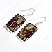 Natural Dragon Blood Stone 925 Sterling Silver Handmade Dangle Earrings for Women Jewelry Gift for Women