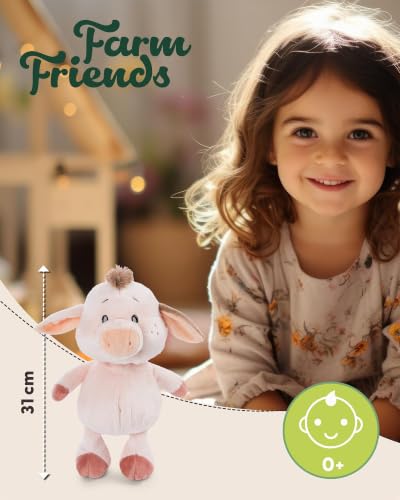 Muñeco de peluche cerdo NICI para abrazar y jugar en la habitación 3