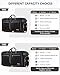 Gonex 80L Packable Travel Duffle Bag Foldable Duffel Bags for Luggage Gym Sports Camping Travelling Cycling Storage Shopping Water & Tear Resistant Black