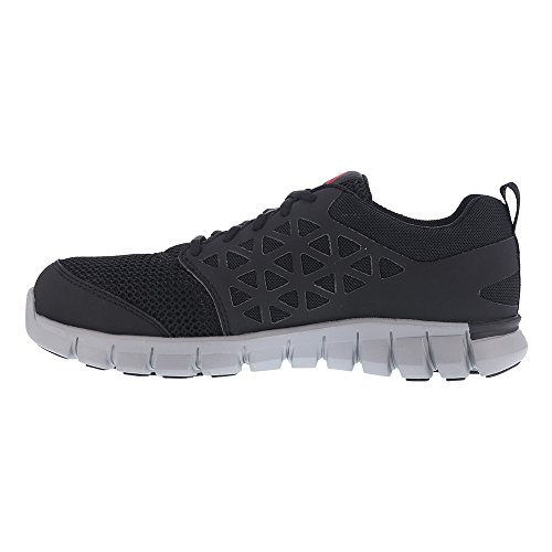 Image of Reebok Men's Rb4041 Sublite Cushion Safety Toe Athletic Work Shoe Black | Safety Work Shoes