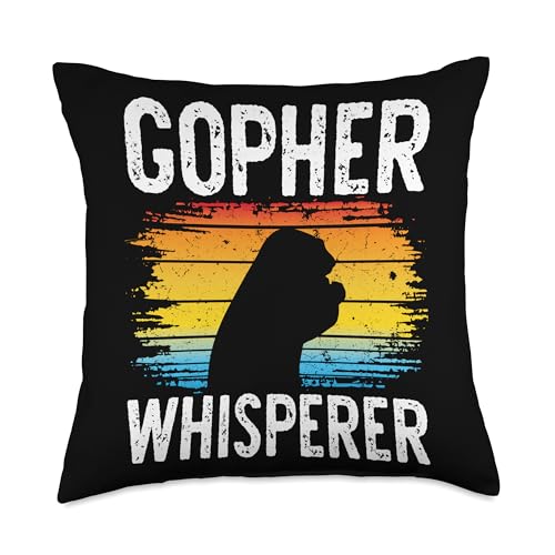 Gopher Hunting Adventure Wilderness Minnesota Season Throw Pillow