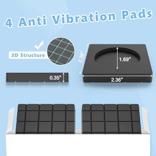 Seisso JQ-JD-E061-FX-BK-4X Anti Vibration Pads For Washing Machine thumb #1