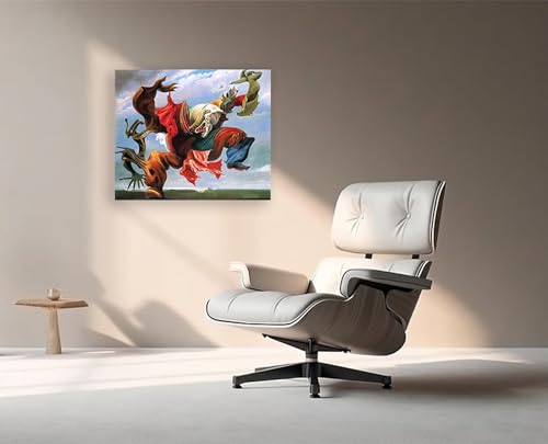 Tableau Max Ernst encadré | Solution déco murale vide pour salon moderne - 4