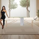 Table de Massage 3 Zones Classique Portables 180 x 56 cm. - ne pèse Que 13,2 kg. et avec Accessoires 15,5 kg. - Cosmetique lit esthetique Pliante Reiki + Sac - Crème