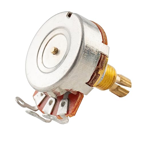 Musiclily Pro Brass Thread Full Metric Sized Control Pots A1 Meg Audio Taper Potentiometers for Guitar(Set of 2) - Image 3