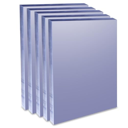 Image of Binditek 8 Mil PVC Binding Covers, 8.5 x 11 Inches, Clear, 500 Pack | Plastic Binding Covers, 8.5 inch x 11 inch Letter Size, Clear, Square Corners, Unpunched, Ideal for Business Reports and Proposals