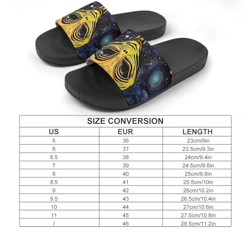 Galaxy Aliens House Sandals Non-Slip Bathroom Slippers Beach Summer Shoes for Men Women2