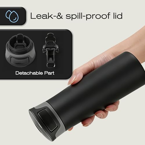 17 oz One-Handed Black Mug