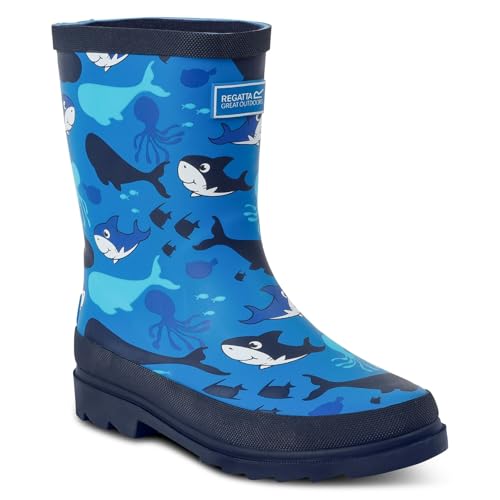 Kids Mudplay II Outdoor Wellington Boots - Bubbles Print - 13K4