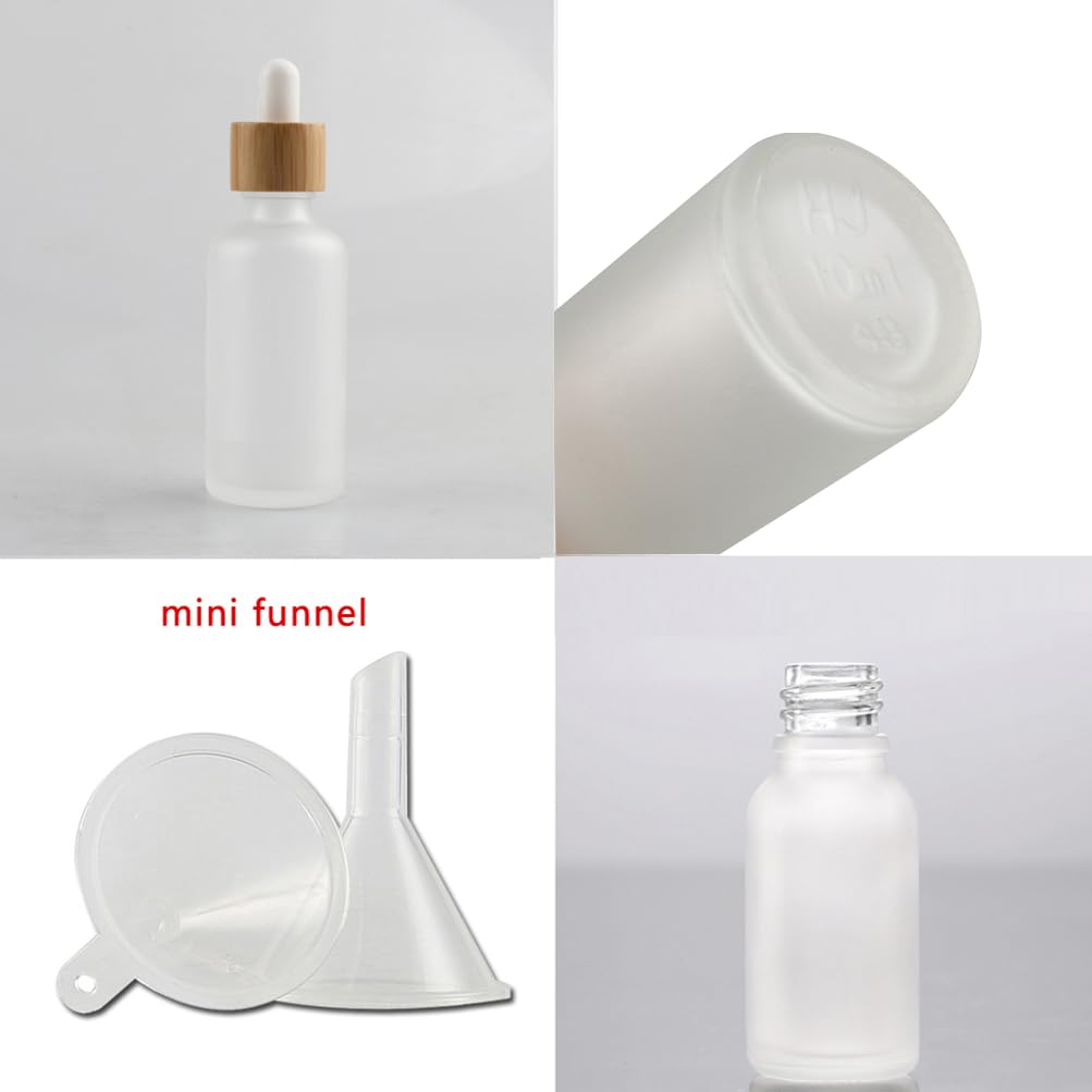 6 Stück 30 Ml Leere Mattglasflaschen Mit Pipette & Goldkappe – Für ätherische Öle, Parfüm & Flüssigkeiten