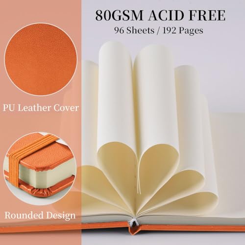 Image of 5x5 Pocket Sketch Book,80gsm Hardcover Art Sketchbook for Drawing Journal