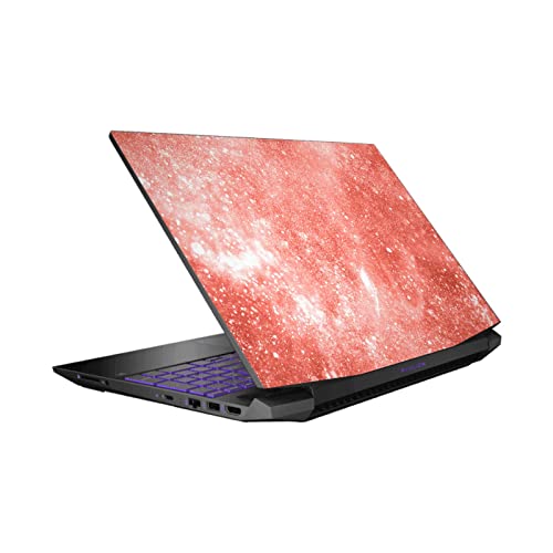 Skin autocollant HP Pavilion 15.6 anti-rayures vinyle PLdesign Corail Scintillant