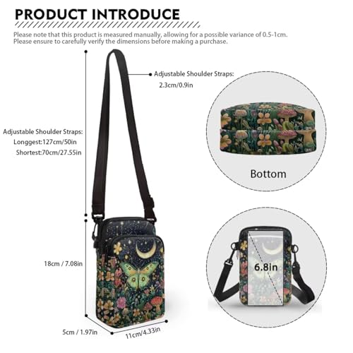 Image of Lightweight Small Crossbody Bags Cell Phone Purses Travel Pouch Shoulder Bag for Women
