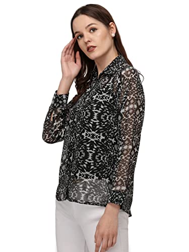 Image of Animal Print Gerogette Shirt