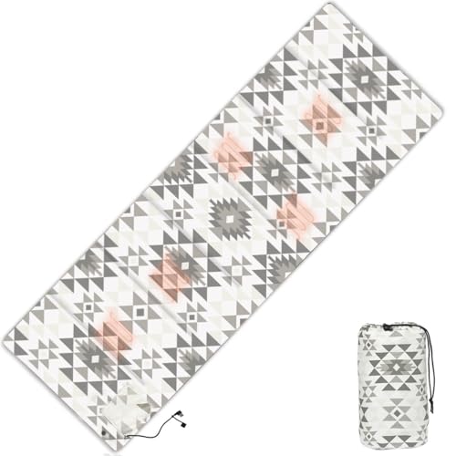 STANDERECT Heated Sleeping Bag pad, 3 Adjustable Temperature Levels, Operated by 5V/2A USB Power Supply (Bohemia, 76" x 24")