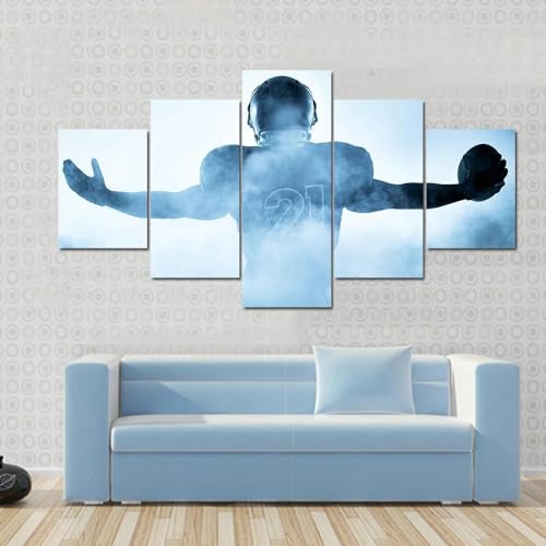 Impression sur toile portrait de football decoration murale chambre