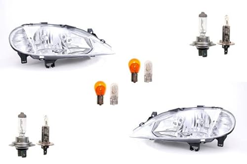 Johns, compatible con faros delanteros Renault Megane I (marzo de 1999 - agosto de 2003) + juego de luces, izquierdo, derecho.
