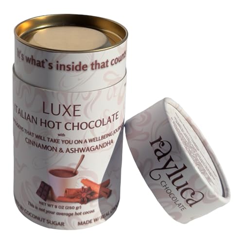 Rayluca Italian Style Hot Chocolate Cinnamon and Ashwagandha- Pla...