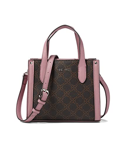Nine West Candance Mini bolso cruzado, Logotipo marrón multicolor, Talla única Nine West Candance Mini bolso cruzado, Logotipo marrón multicolor, Talla única