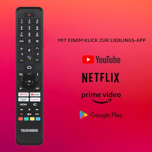 Telefunken Android TV 43 Zoll Fernseher (Full HD Smart TV, HDR, Triple-Tuner, Bluetooth) XF43AN750M – Bild 4