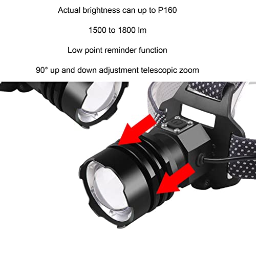 Lampe frontale LED en aluminium robuste pour éclairage longue portée - 4
