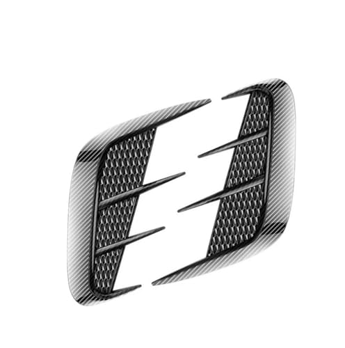 に適合する W204 W205 W206 W212 W213 W117 W118 W176 W177 車用 リアバンパー サイドスプリッター カナード エアインレット フード デコレーション カバー トリム 車用サイドスポイラー(カーボンルック)