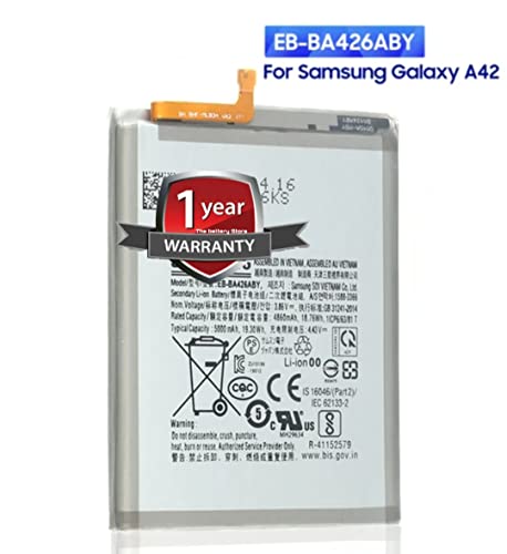 Image of THE BATTERY STORE Original EB-BA426ABY Battery for Samsung M42 /5G (A72) A32 /5G M32 /5G M42 /5G A326B battery with 1 year warranty and high battery backup. carefully check your model and purchase (FOR SAMSUNG A72)