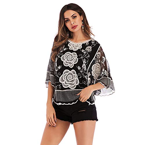 FA FIGHTART - Chemisier - Body Chemise - Femme - Noir - Large