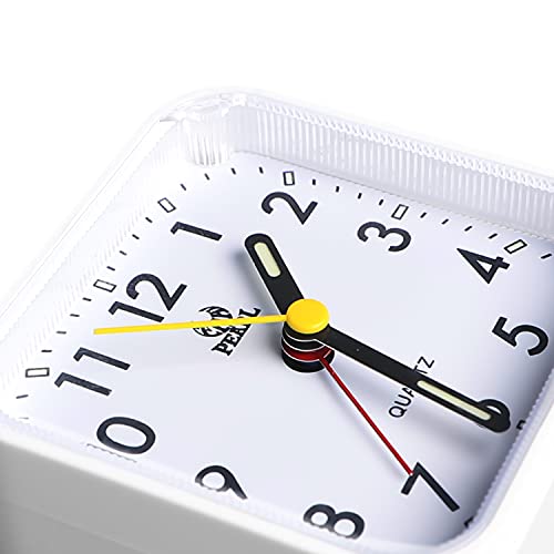 VORRINC Réveil Analogique Silencieux De Voyage, Petit Sans Tic-Tac, Avec Lumineux Snooze (Noir) – vue 5
