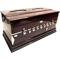HAHAPA Harmonium hecho a mano, 3 1/2 octava (Saptak), 9 paradas,