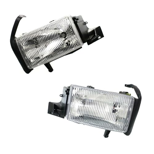 DinDoong Headlight Set of 2 Right Driver & Passenger Side Bu