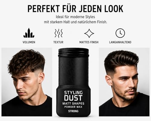 Agiva Hair Styling Powder Wax 02 Black Strong Hold miniatura 5