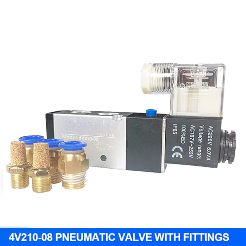Électrovanne pneumatique 4V210-08 pour réparer circuit d'air comprimé 220V