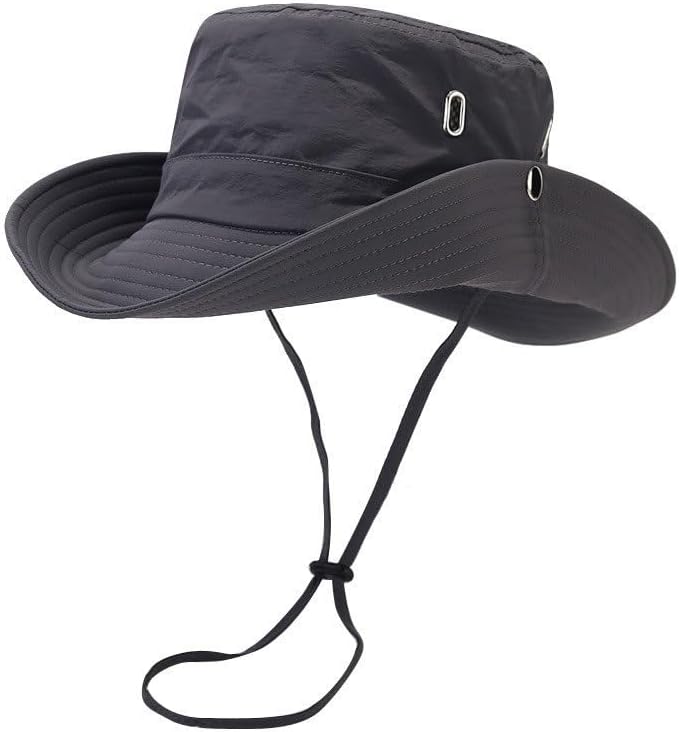 Fisherman Hat Men's Outdoor Mountaineering Sun Protection Women's Cycling Fishing Gray