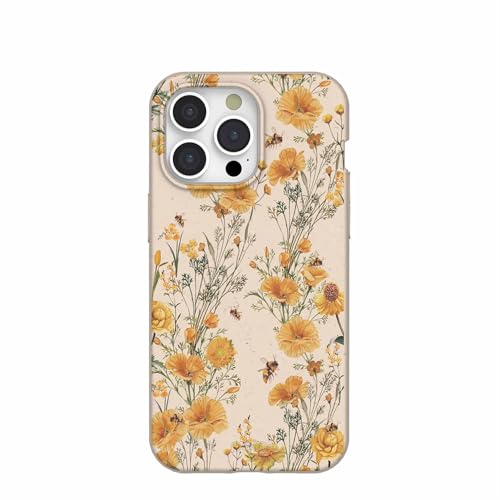 Pela | Phone Case Compatible with iPhone 15 Pro Max | Limited Edition | Supports Wireless Charging | Cute Eco Friendly | Vintage Bee - image 1