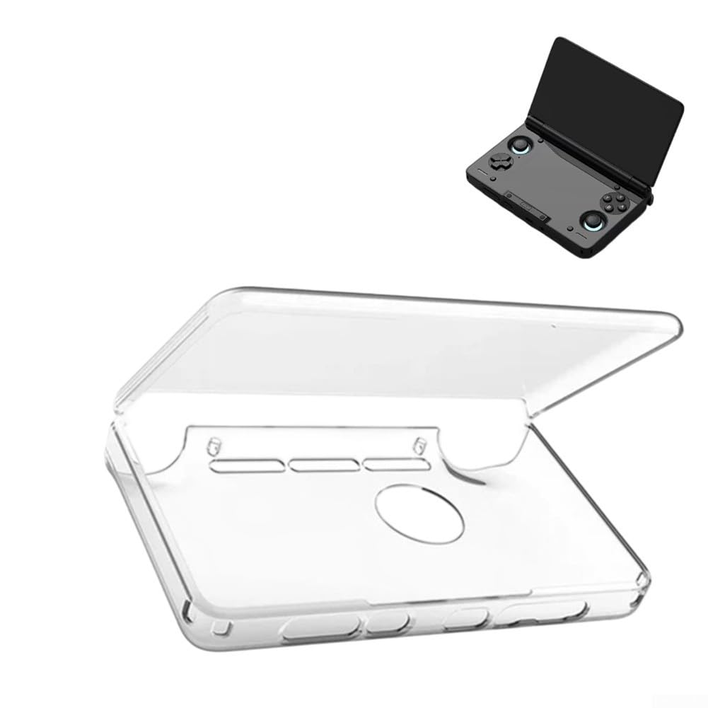 Transparente TPU-Schutzhülle für AYN-THOR Dual-Screen-Flip-Spielkonsole, kratzfeste, leichte Schale mit präziser Taste und Anschluss