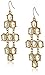 Faceted Lucite Oval Chandelier Earrings